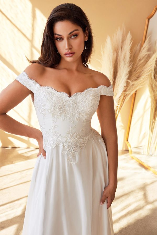 LACELET OFF THE SHOULDER BRIDAL GOWN - Image 2