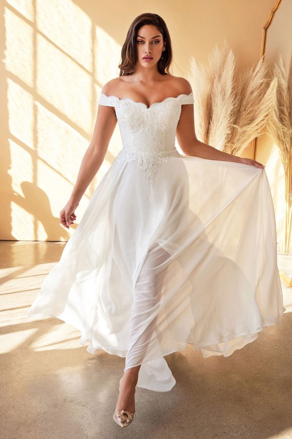 LACELET OFF THE SHOULDER BRIDAL GOWN - Image 3