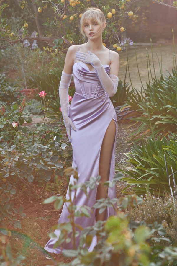 CORSET COWL SATIN GOWN - Image 8