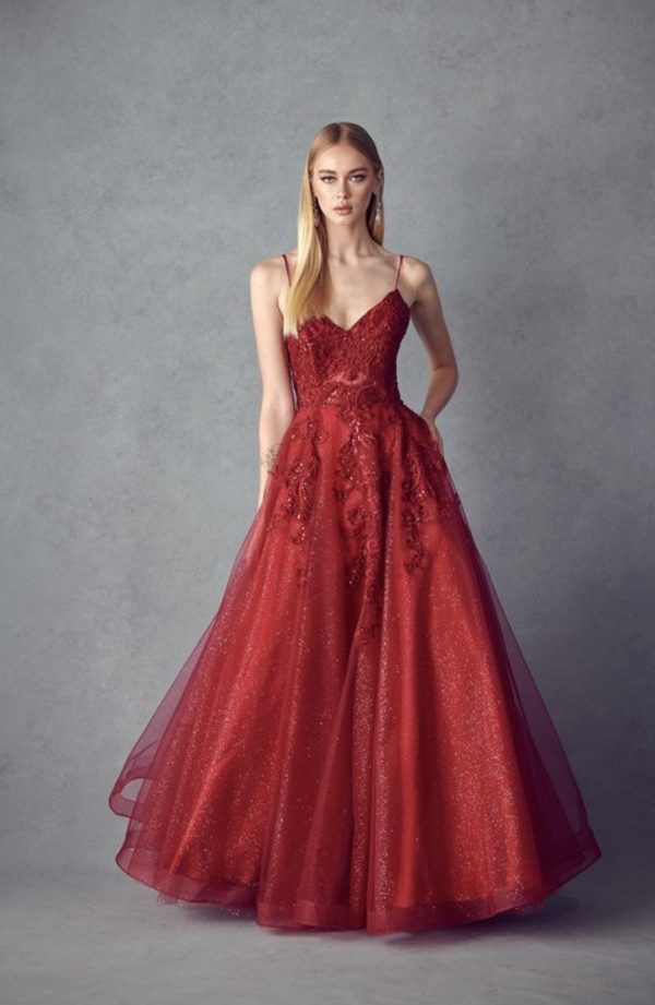 EMBROIDERED BODICE BALL GOWN - Image 2