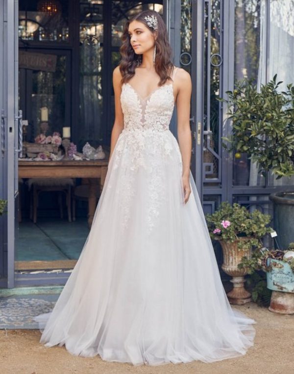 A LINE WEDDING DRESS