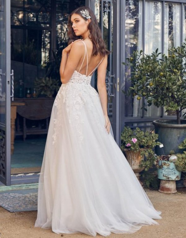 A LINE WEDDING DRESS - Image 2