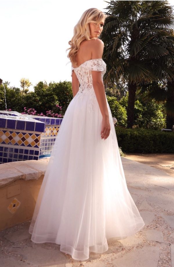 LACE OFF THE SHOULDER BRIDAL GOWN - Image 2