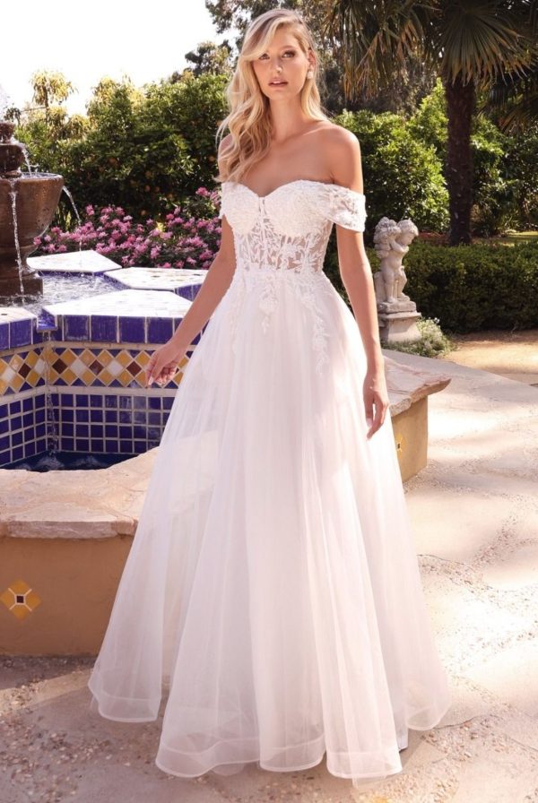 LACE OFF THE SHOULDER BRIDAL GOWN - Image 3