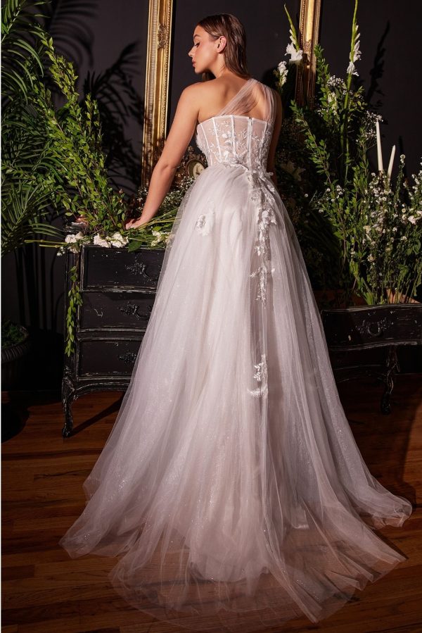 ONE SHOULDER A-LINE BRIDAL GOWN - Image 2