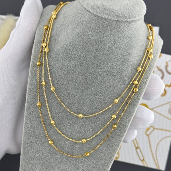 18K gold plated Stainless steel necklace, Intensity - Image 3