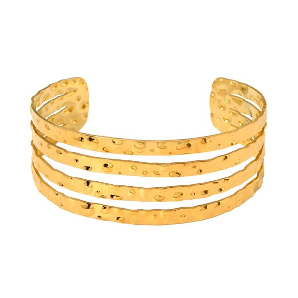 18K gold plated Stainless steel bracelet, Intensity - Image 3