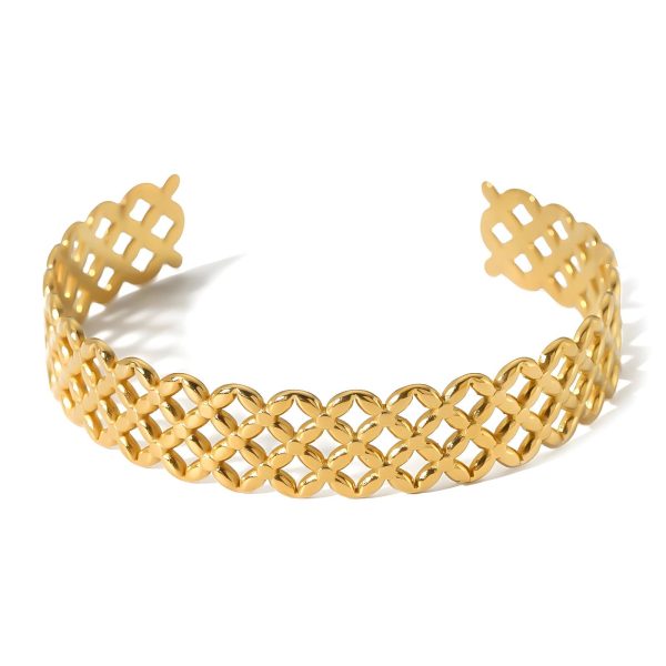 18K gold plated Stainless steel bracelet, Intensity - Image 3