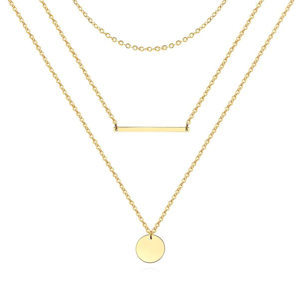 18K gold plated stainless steel necklace, Intensity