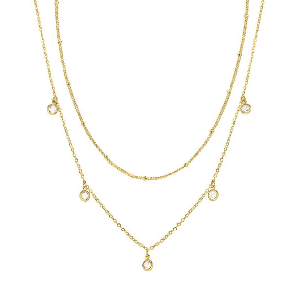 18K gold plated Stainless steel necklace, Intensity - Image 2