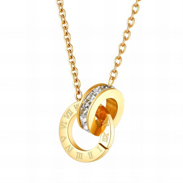 18K gold plated Stainless steel necklace, Intensity - Image 2