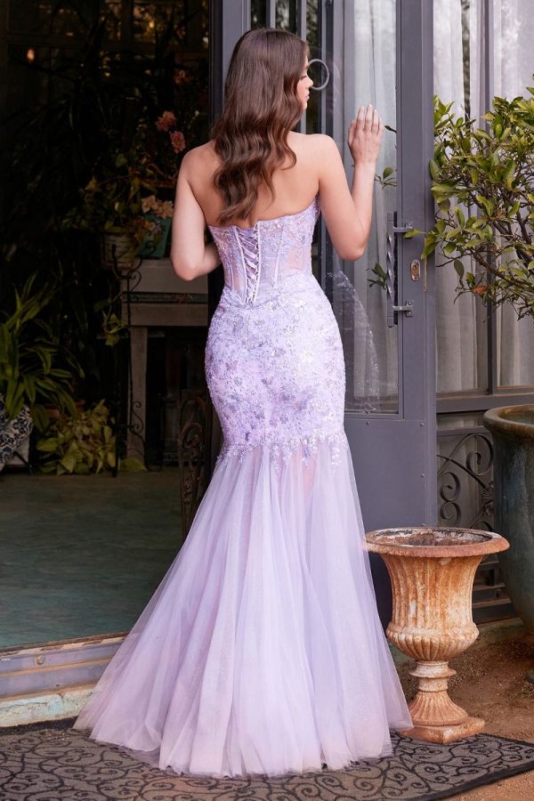 9SEQUIN FLORAL MERMAID GOWN - Image 3