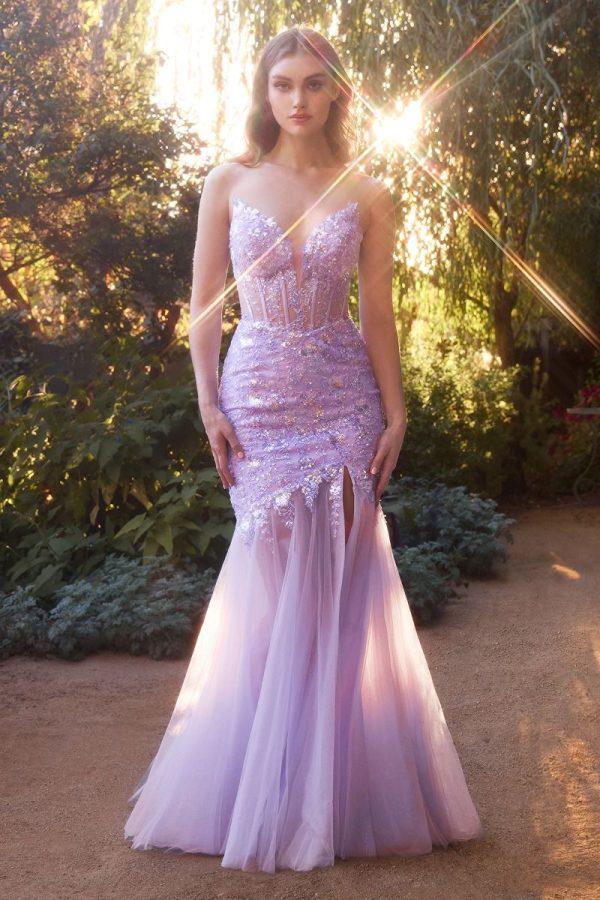 9SEQUIN FLORAL MERMAID GOWN - Image 2