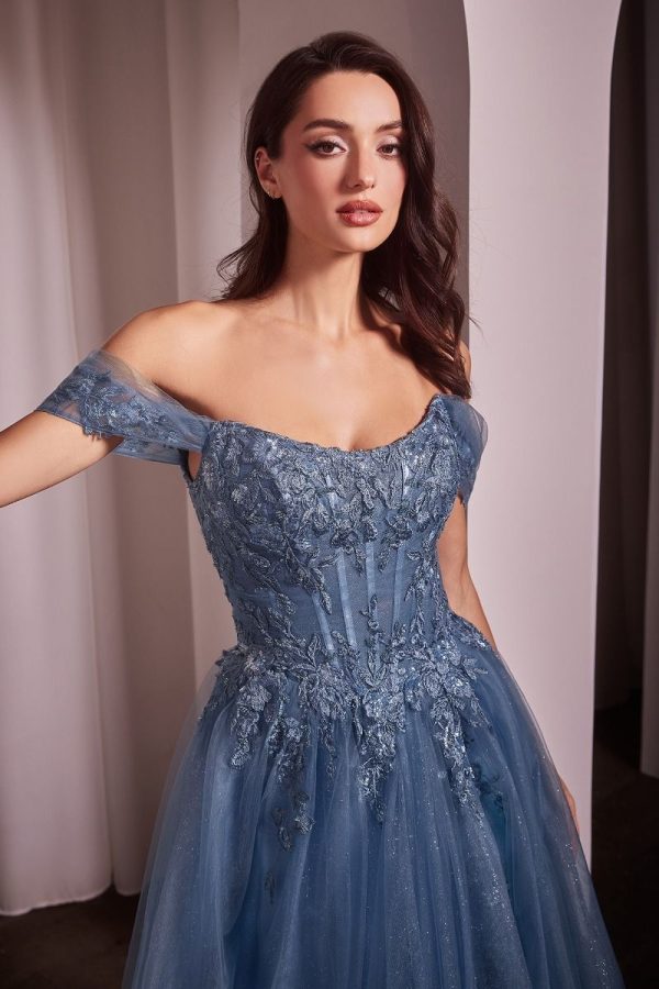 OFF THE SHOULDER A-LINE BALL GOWN - Image 7